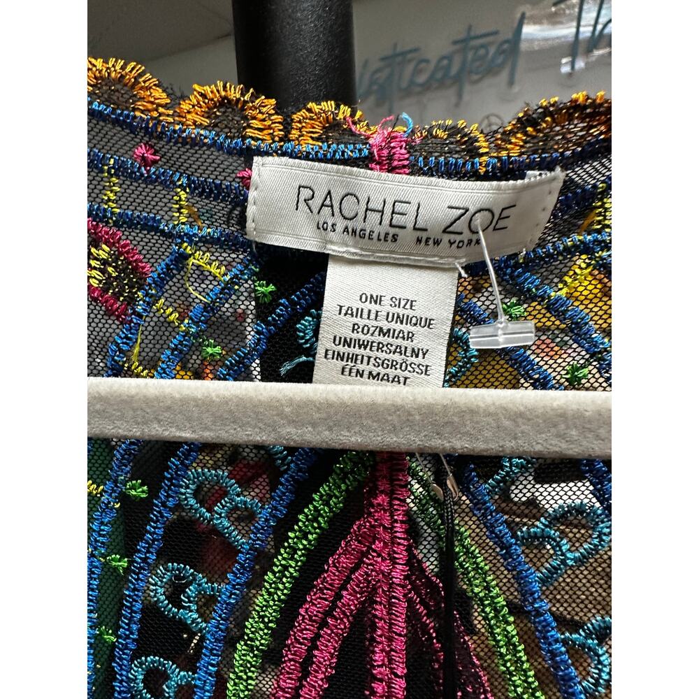 046-Rachel Zoe Rainbow Duster size OS NWT - Picture 4 of 4